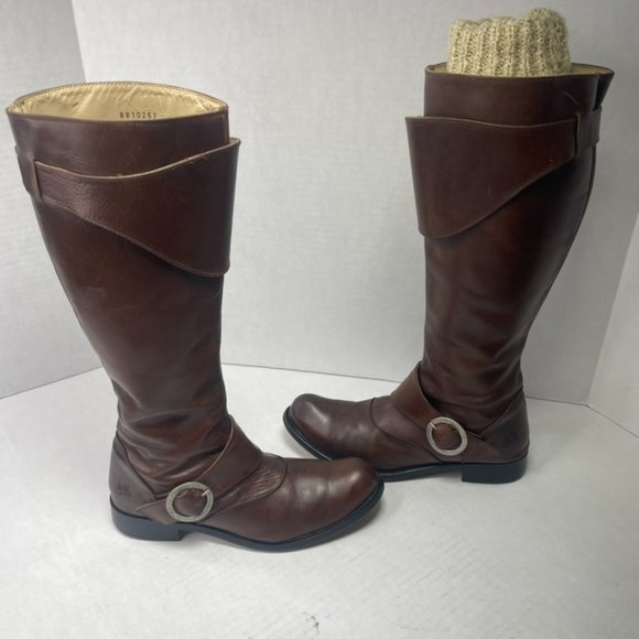 John Fluevog Adrians Heidi Women's Leather Boots Brown Size 9 - Picture 4 of 12